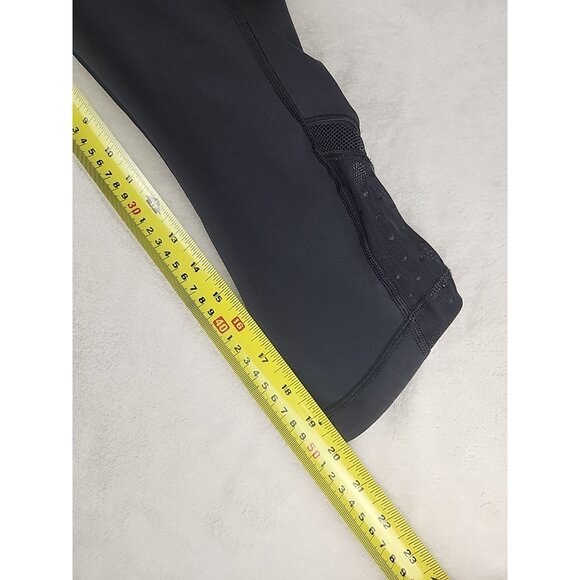 Lululemon Women's Just Breathe Leggings Size 6 Black Mesh Polkadot - Picture 8 of 8